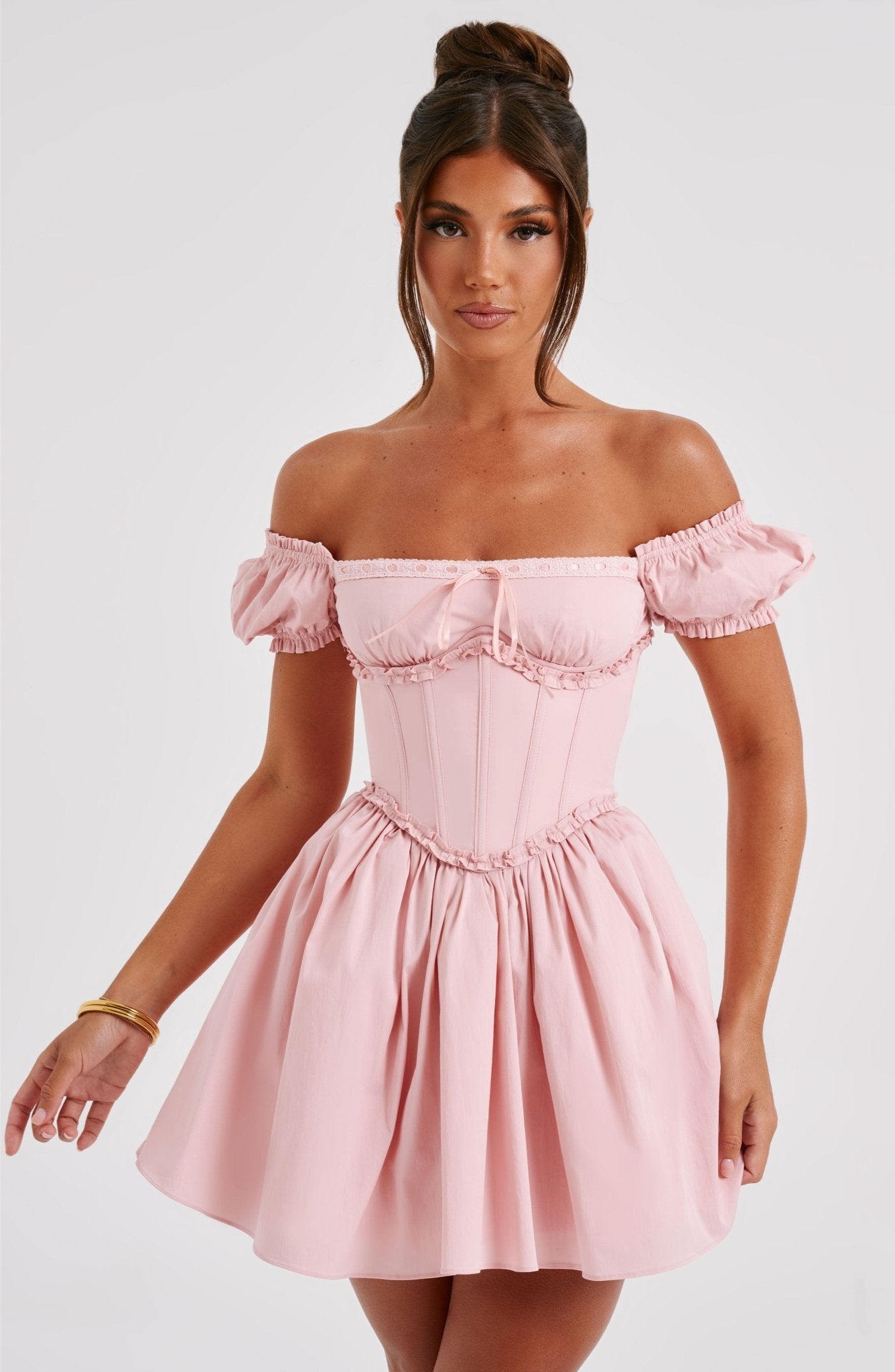 Phoebe Mini Dress - Blush - Cinderella