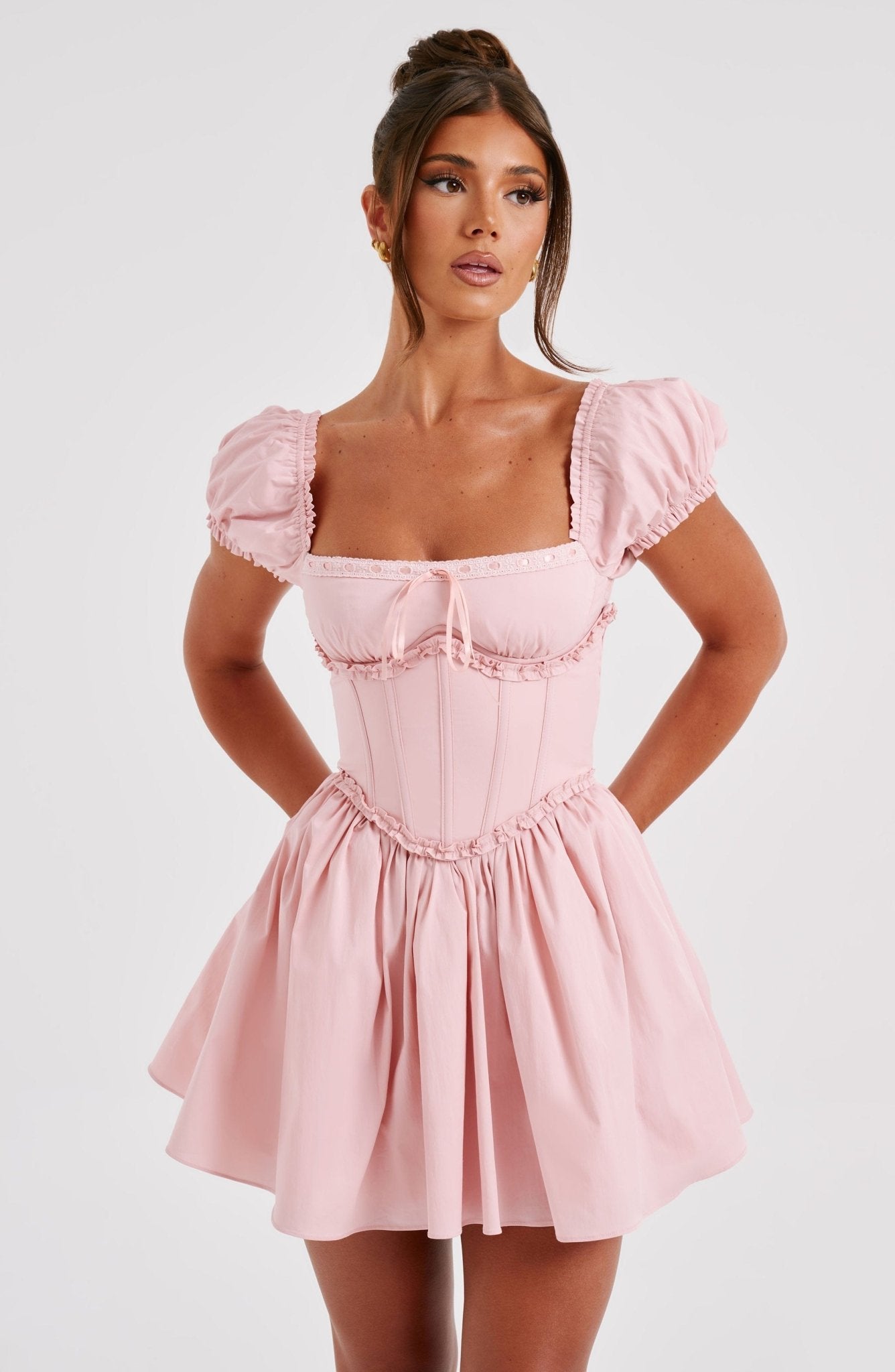 Phoebe Mini Dress - Blush - Cinderella