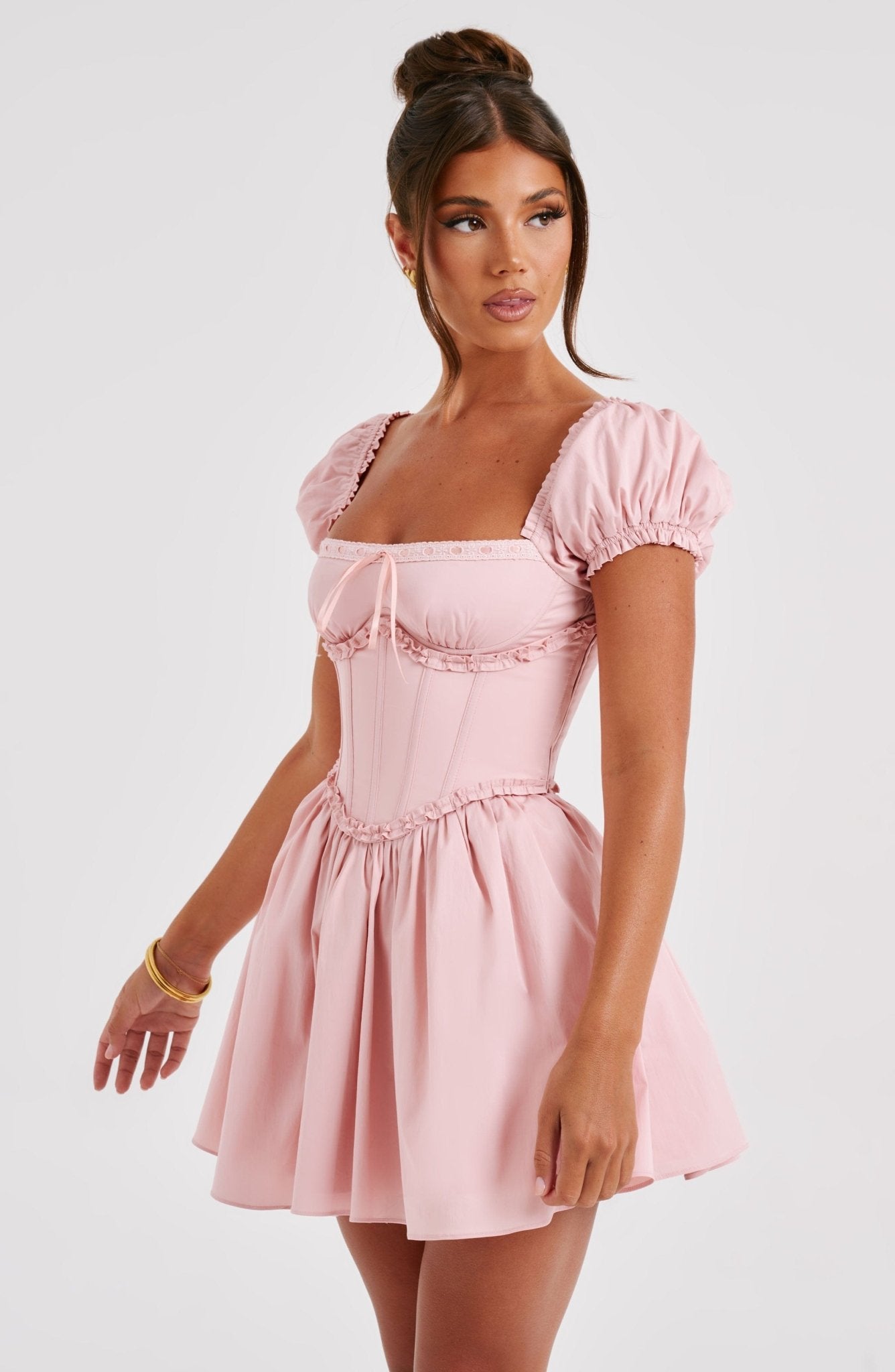 Phoebe Mini Dress - Blush - Cinderella