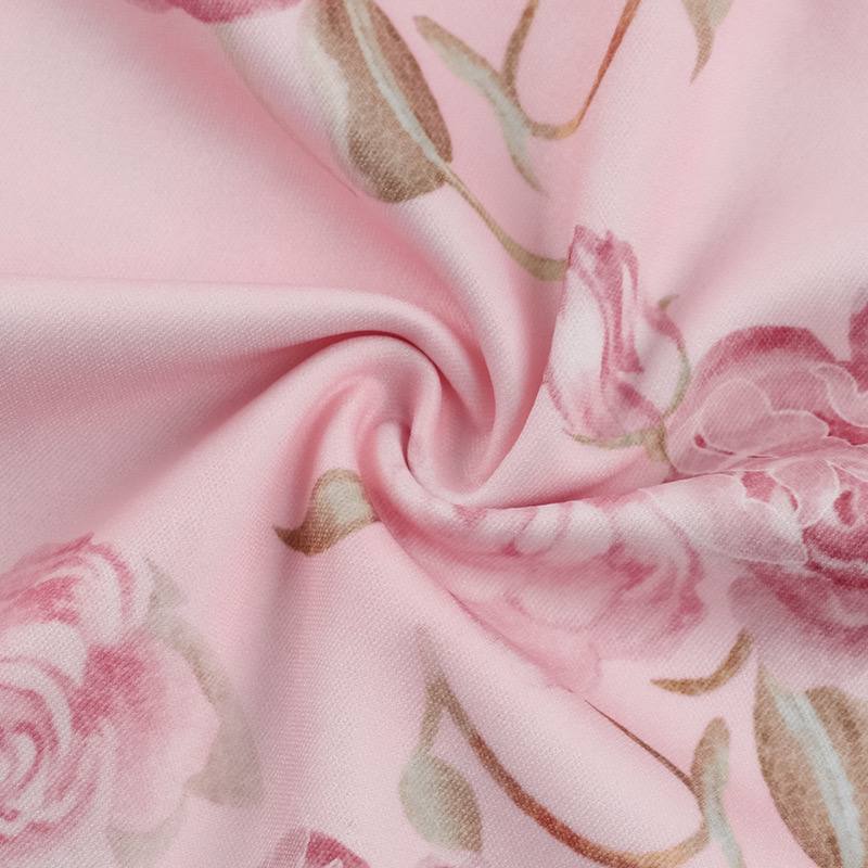 Pink Bloom Tie - Strap Bodycon Dress - Cinderella