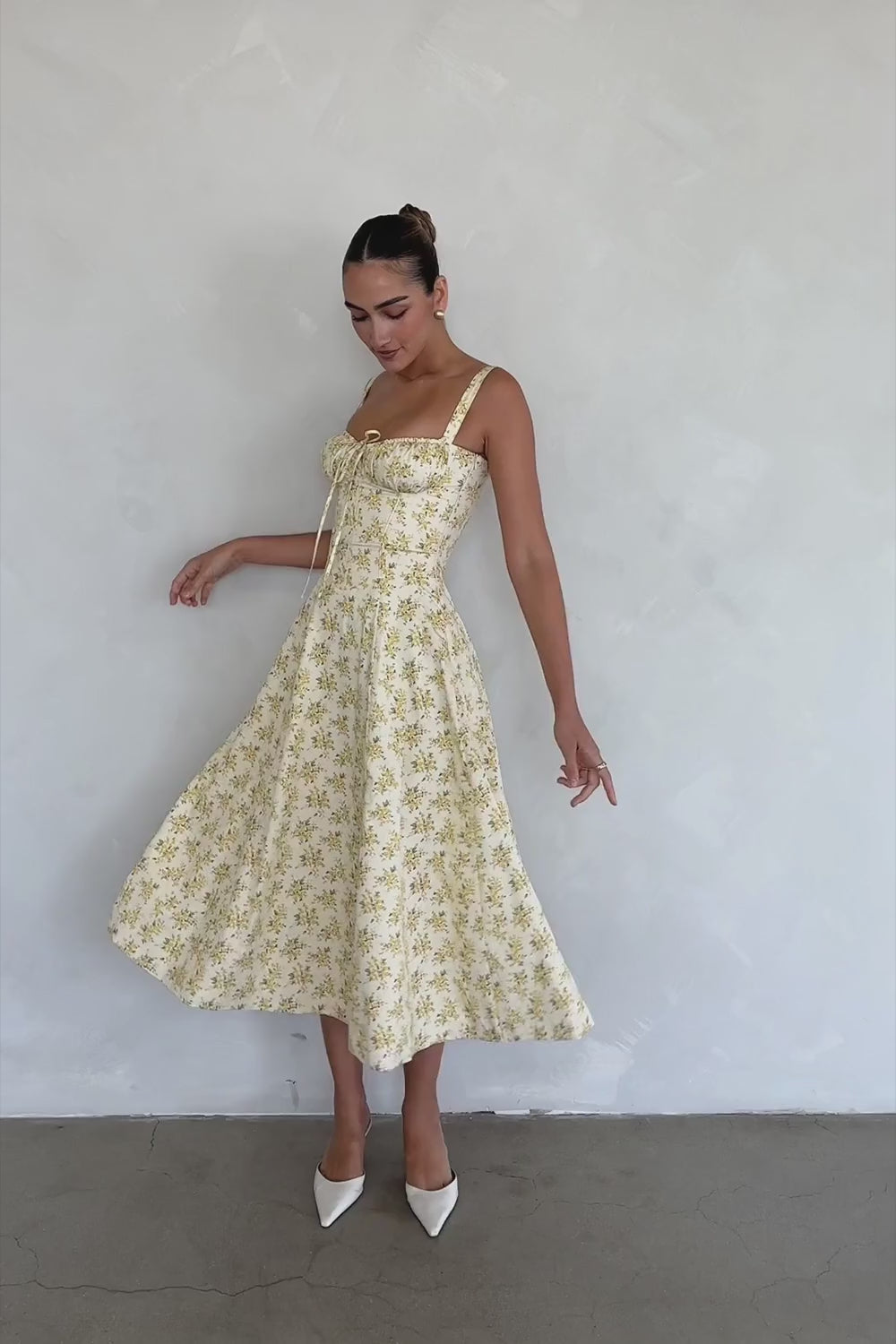 Vestido midi Tiana - Estampado floral