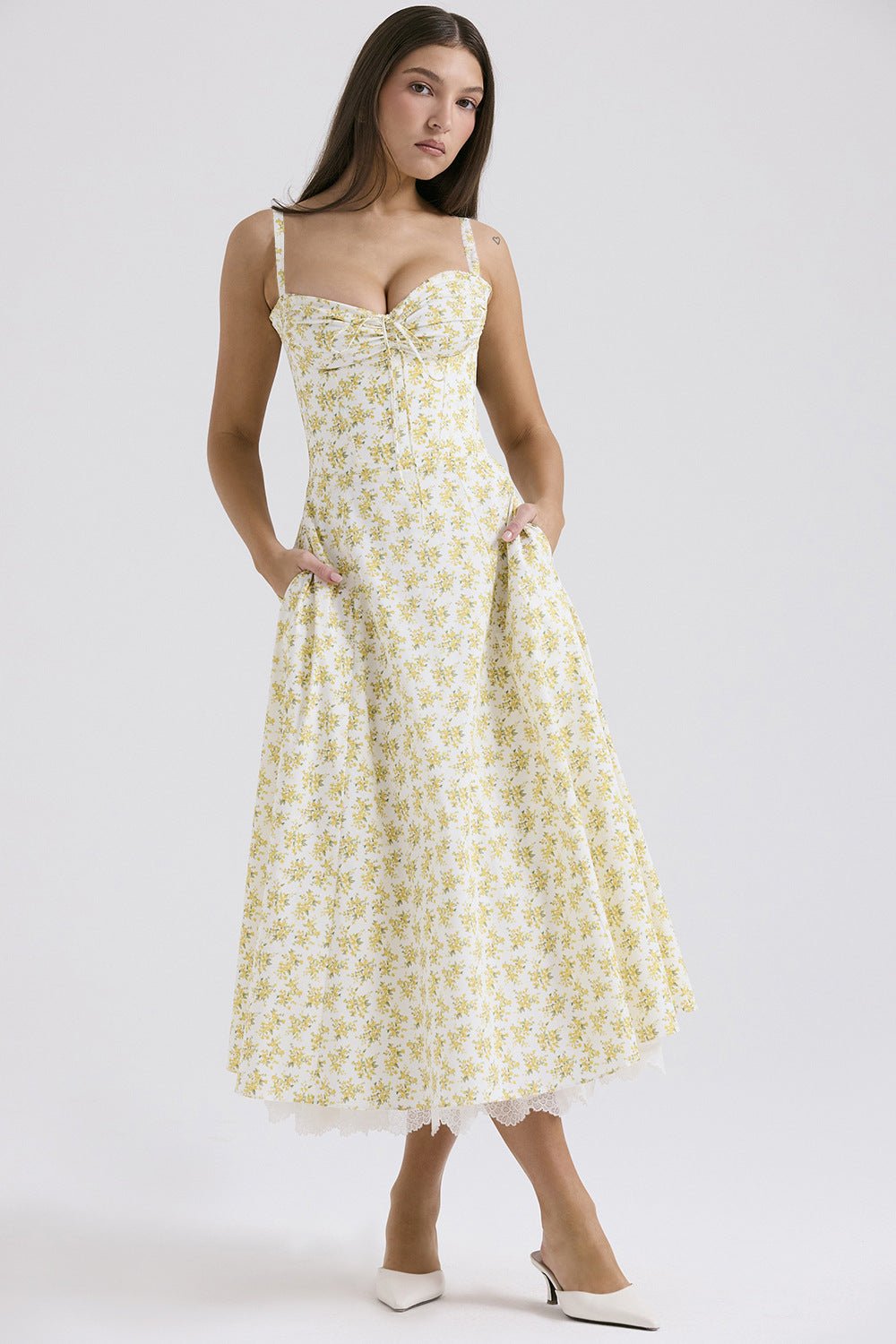 Rosalia Maxi Sundress - Floral Print - Cinderella