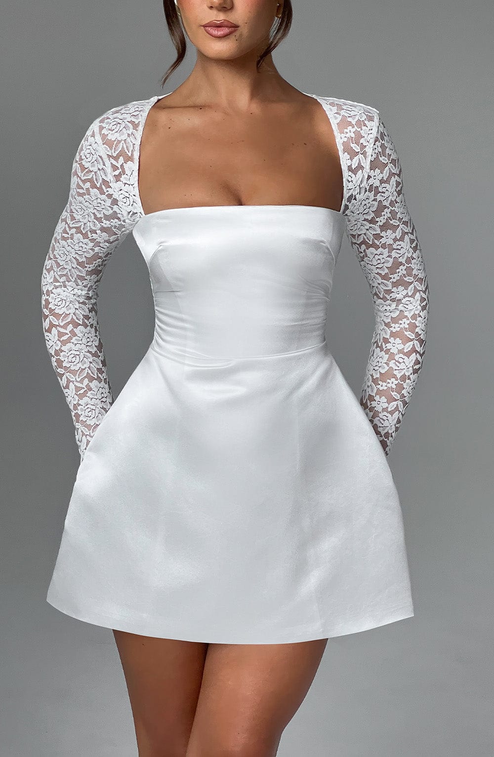 Sadie Mini Dress - Ivory - Cinderella