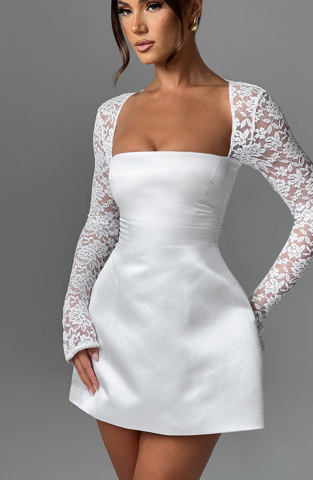Sadie Mini Dress - Ivory - Cinderella