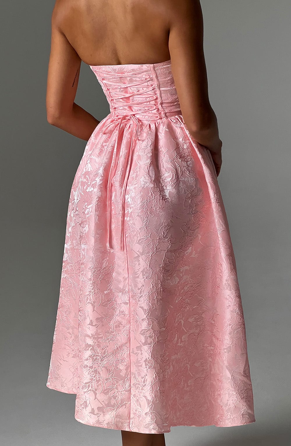 Sienna Midi Dress - Blush - Cinderella