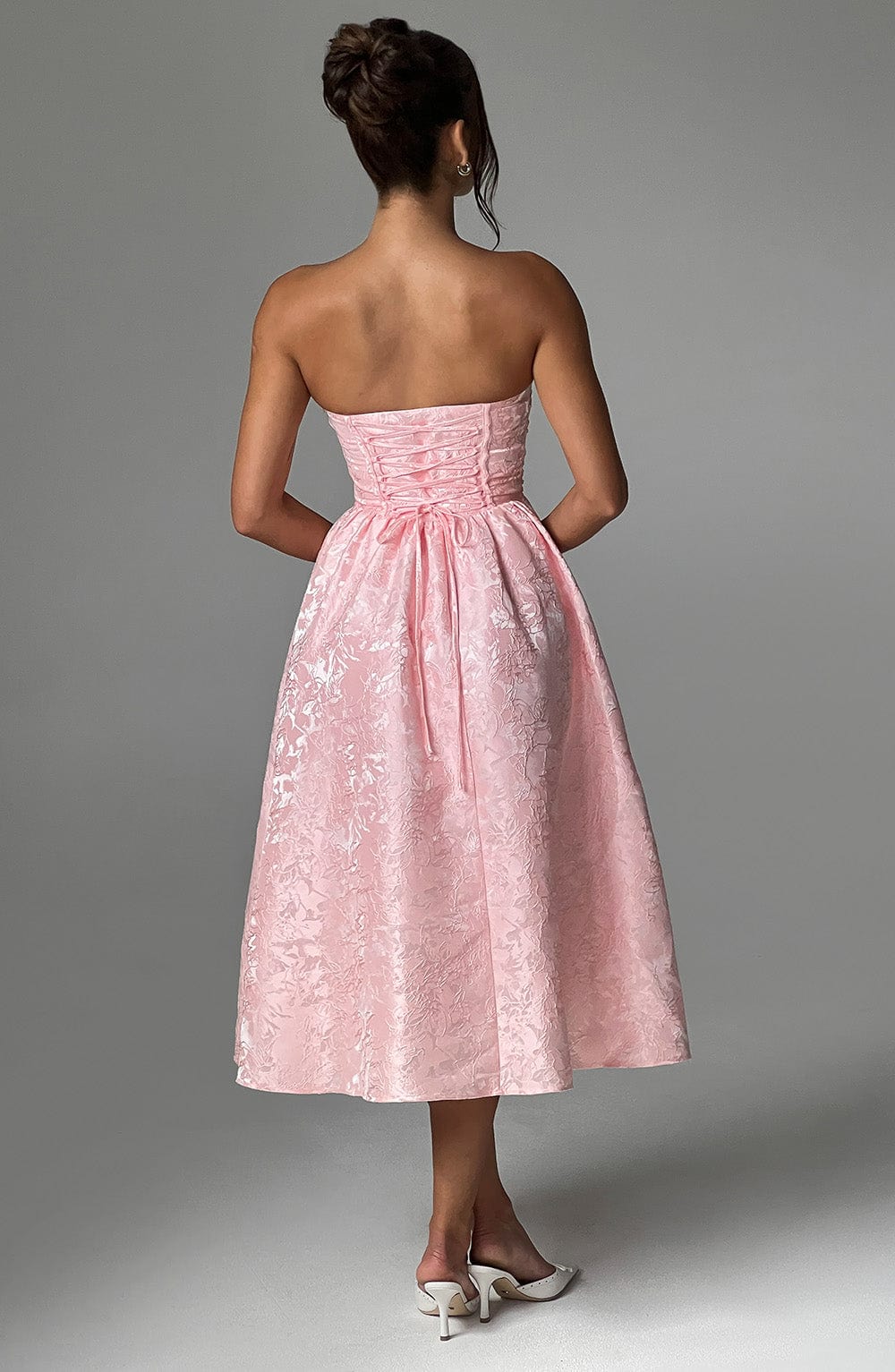 Sienna Midi Dress - Blush - Cinderella