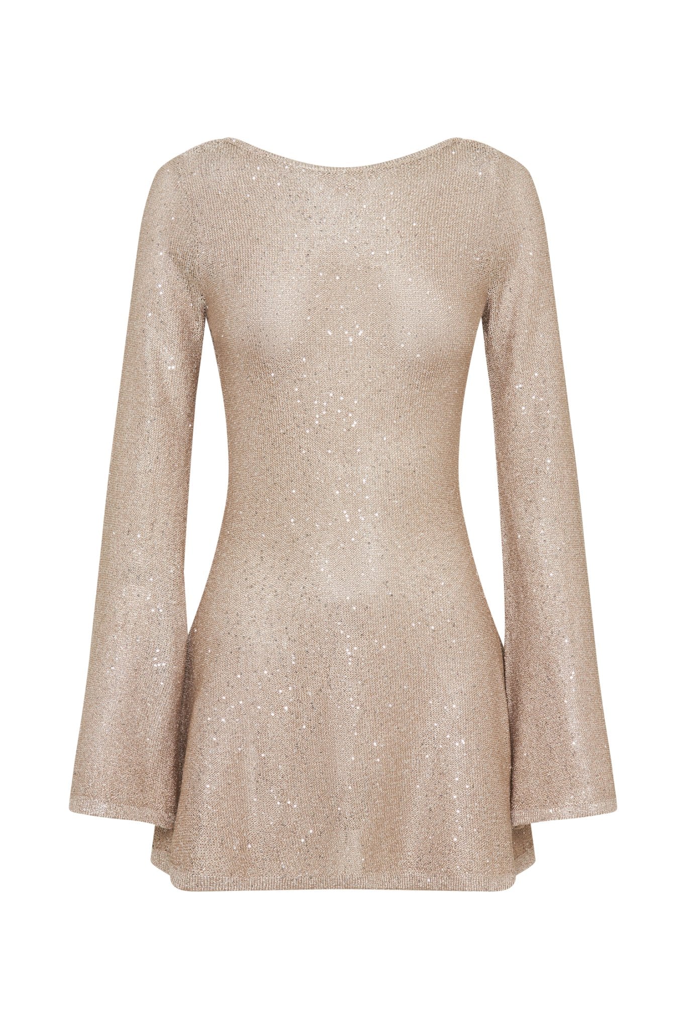 Taupe Twilight Sequin Mini Dress - Cinderella