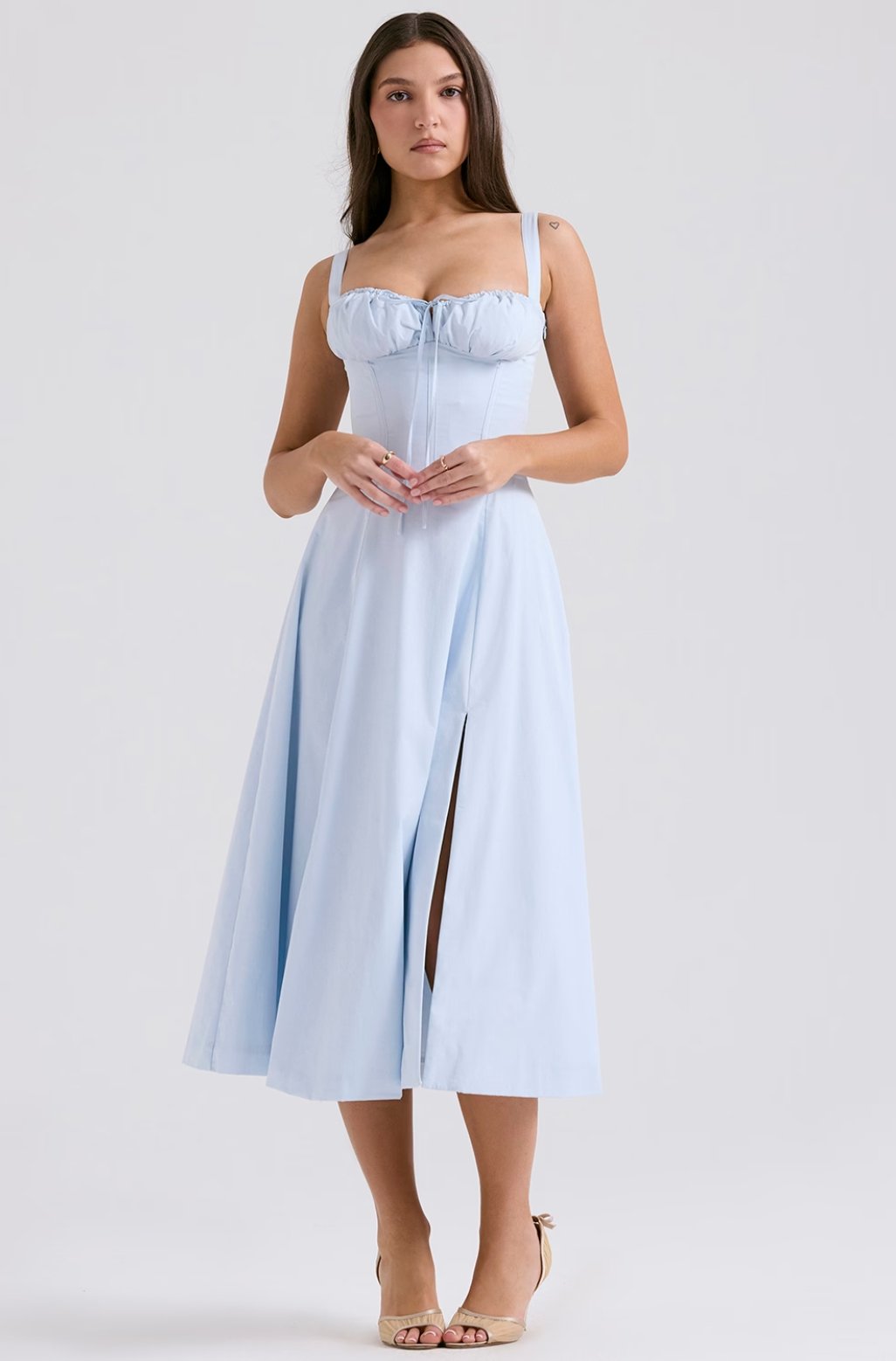 Tiana Midi Dress - Blue - Cinderella
