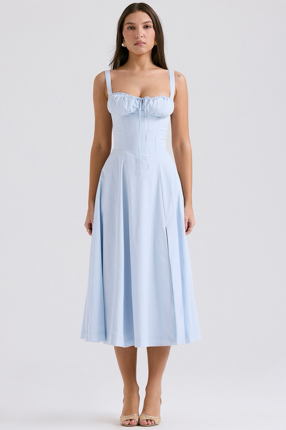 Tiana Midi Dress - Blue - Cinderella