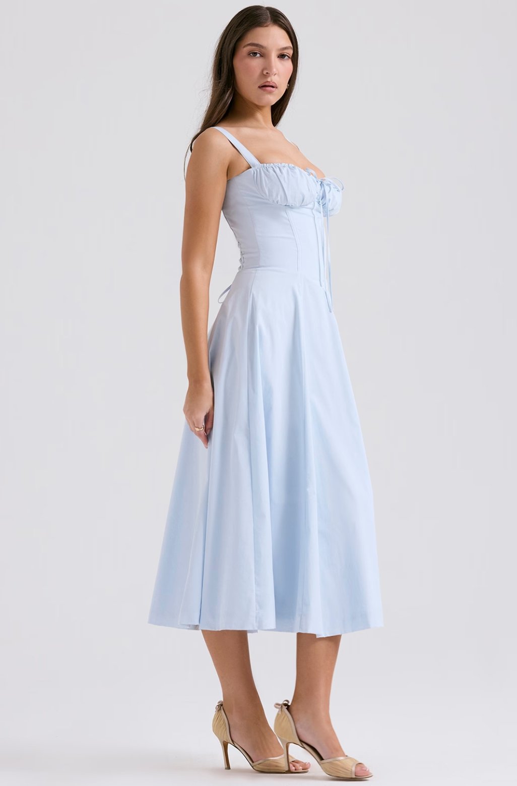 Tiana Midi Dress - Blue - Cinderella