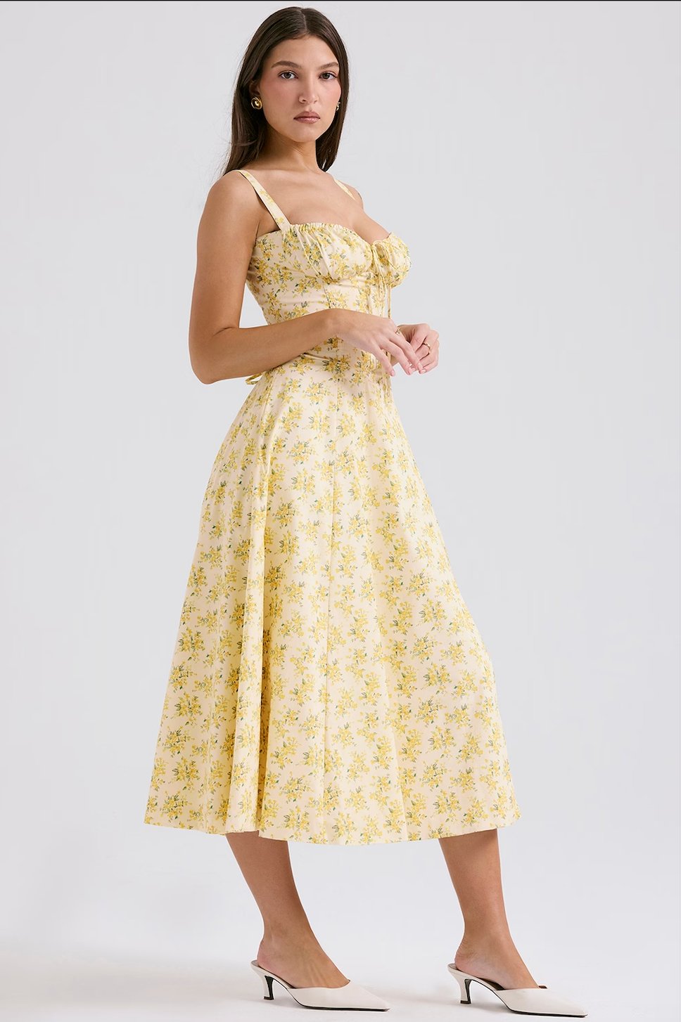 Tiana Midi Dress - Floral Print - Cinderella