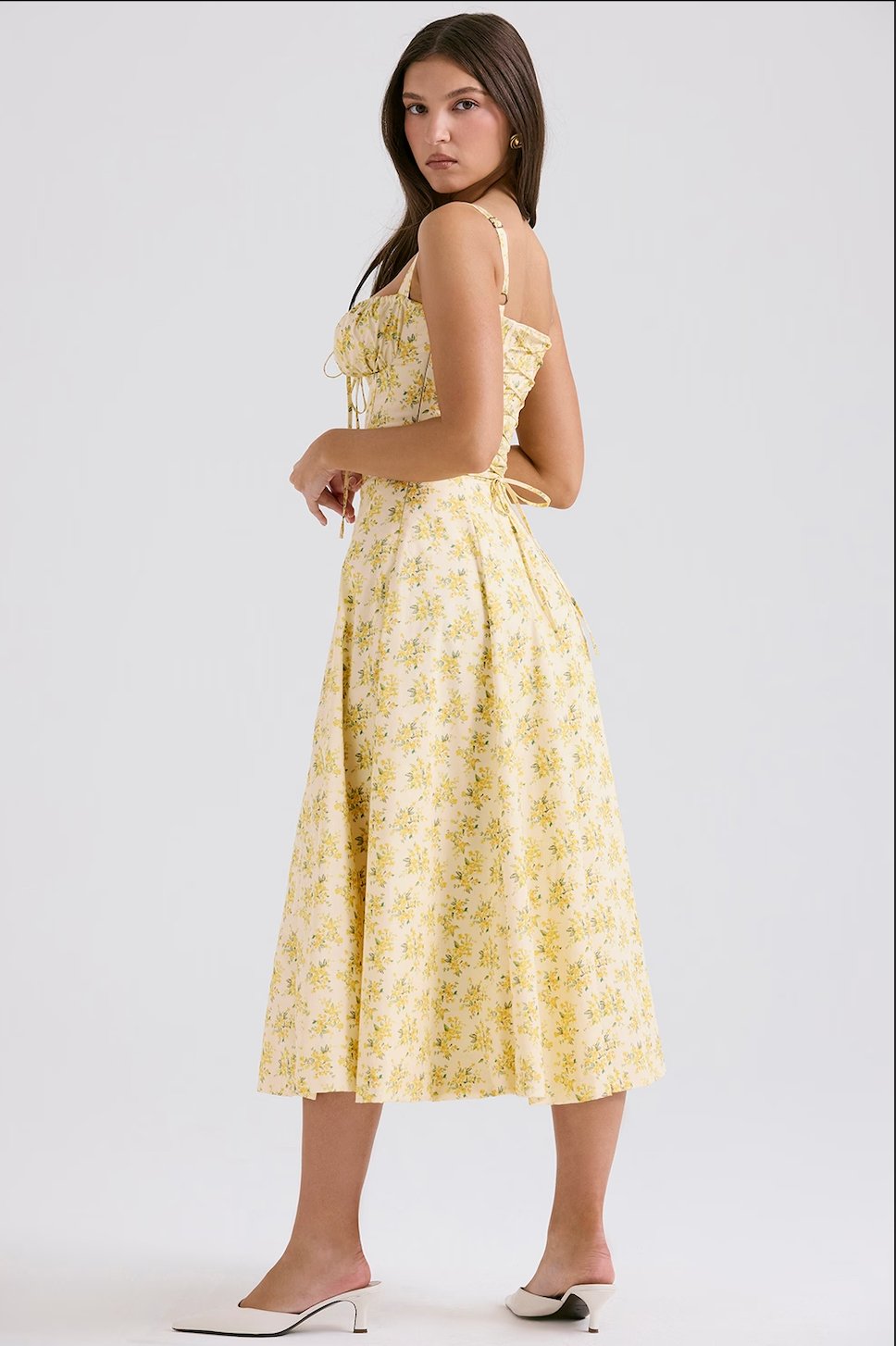 Tiana Midi Dress - Floral Print - Cinderella