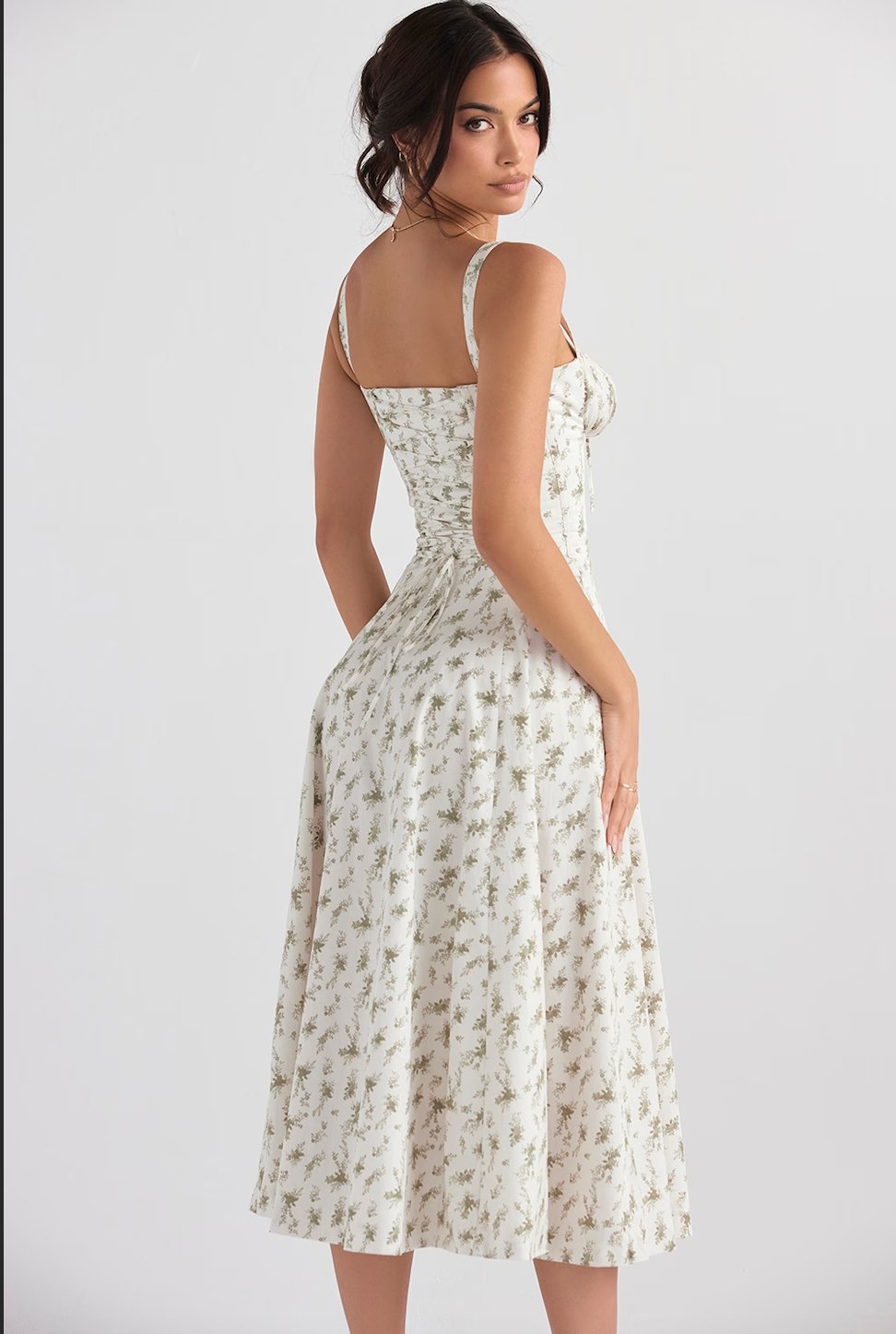 Tiana Midi Dress - Garden Print - Cinderella