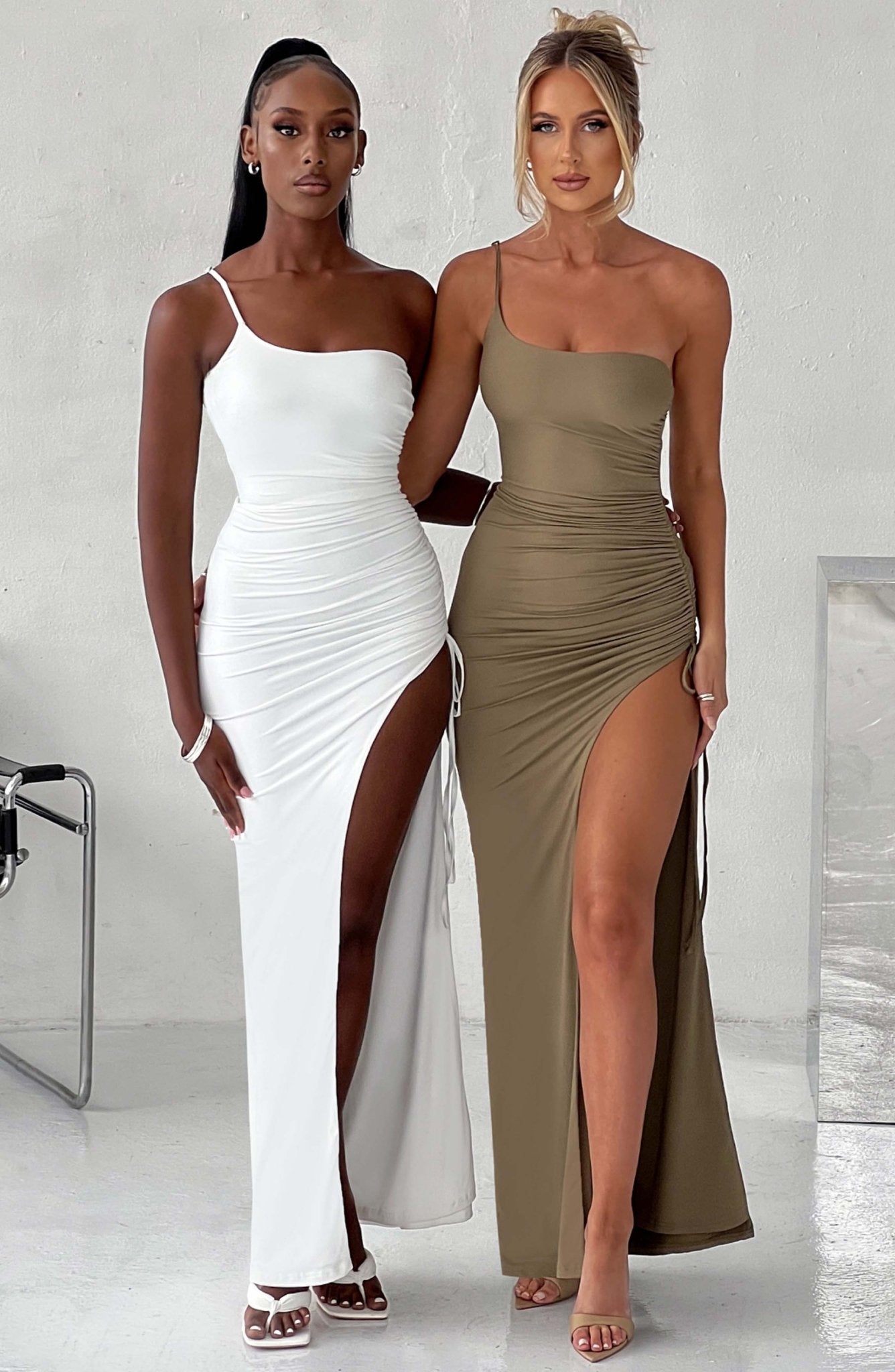 Zahara Maxi Dress - Khaki - Cinderella