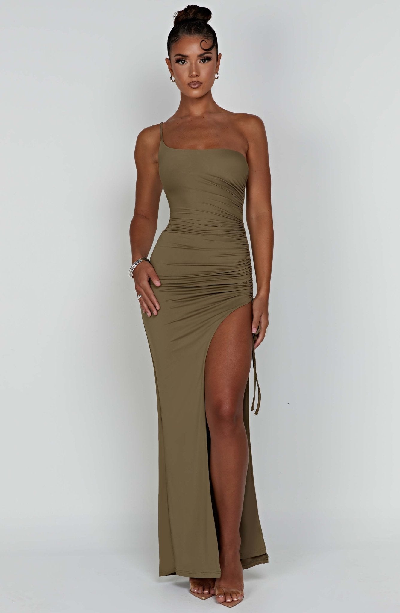 Zahara Maxi Dress - Khaki - Cinderella
