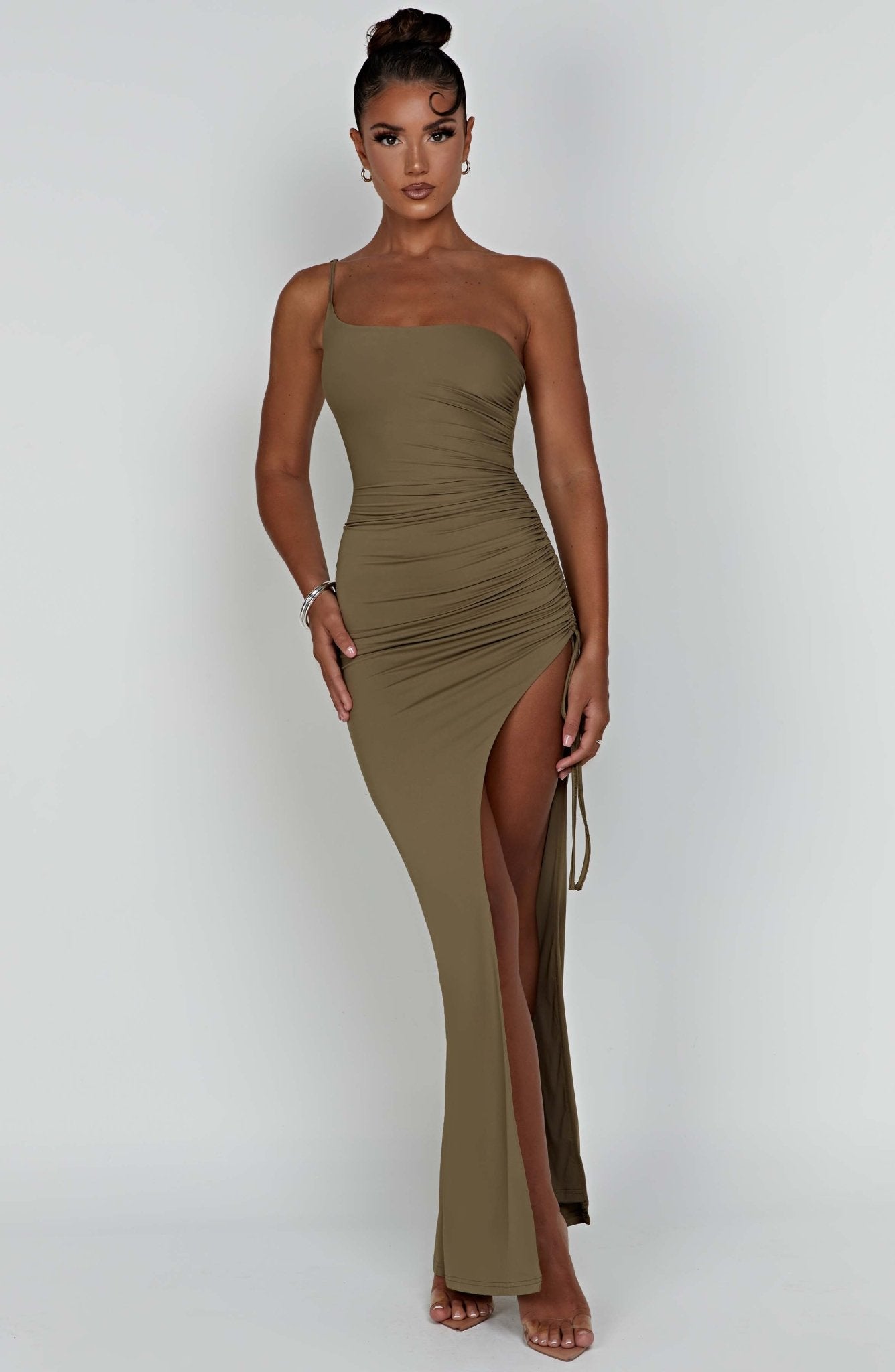 Zahara Maxi Dress - Khaki - Cinderella