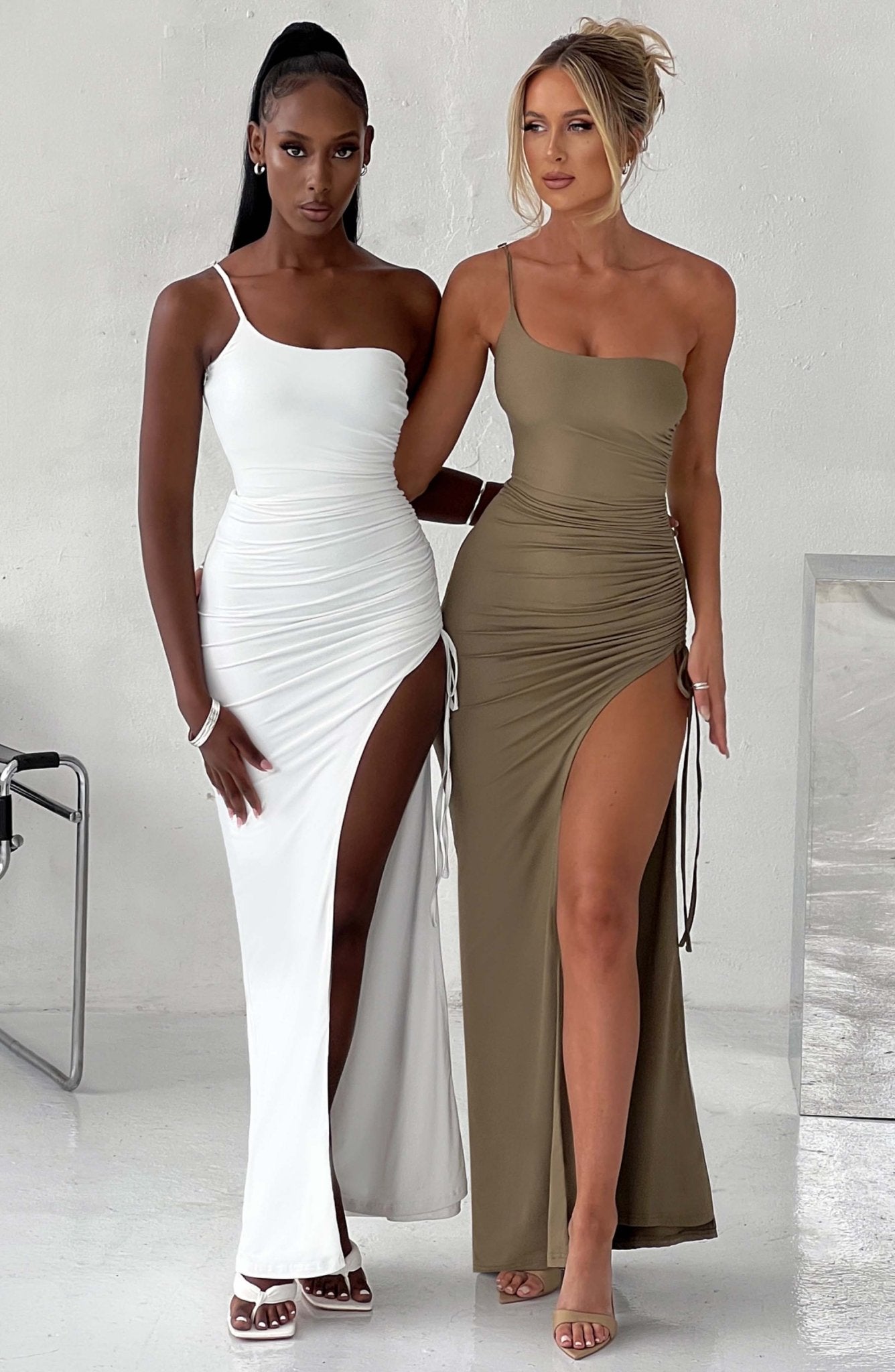 Zahara Maxi Dress - Khaki - Cinderella