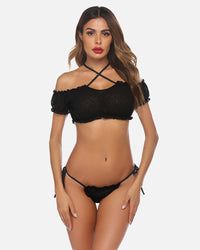 Mesh Butterfly Bra and Panty Set - Cinderella