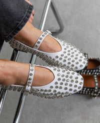 Aiden Paris Crystal Studded Ballet Flats - Cinderella