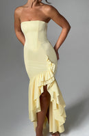 Angelina Maxi Dress - Lemon - Cinderella