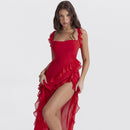 Ariana Maxi Dress - Red - Cinderella