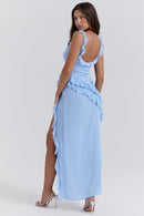 Ariana Maxi Dress - Soft Blue - Cinderella