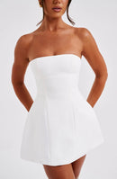 ASHA MINI DRESS - IVORY - Cinderella