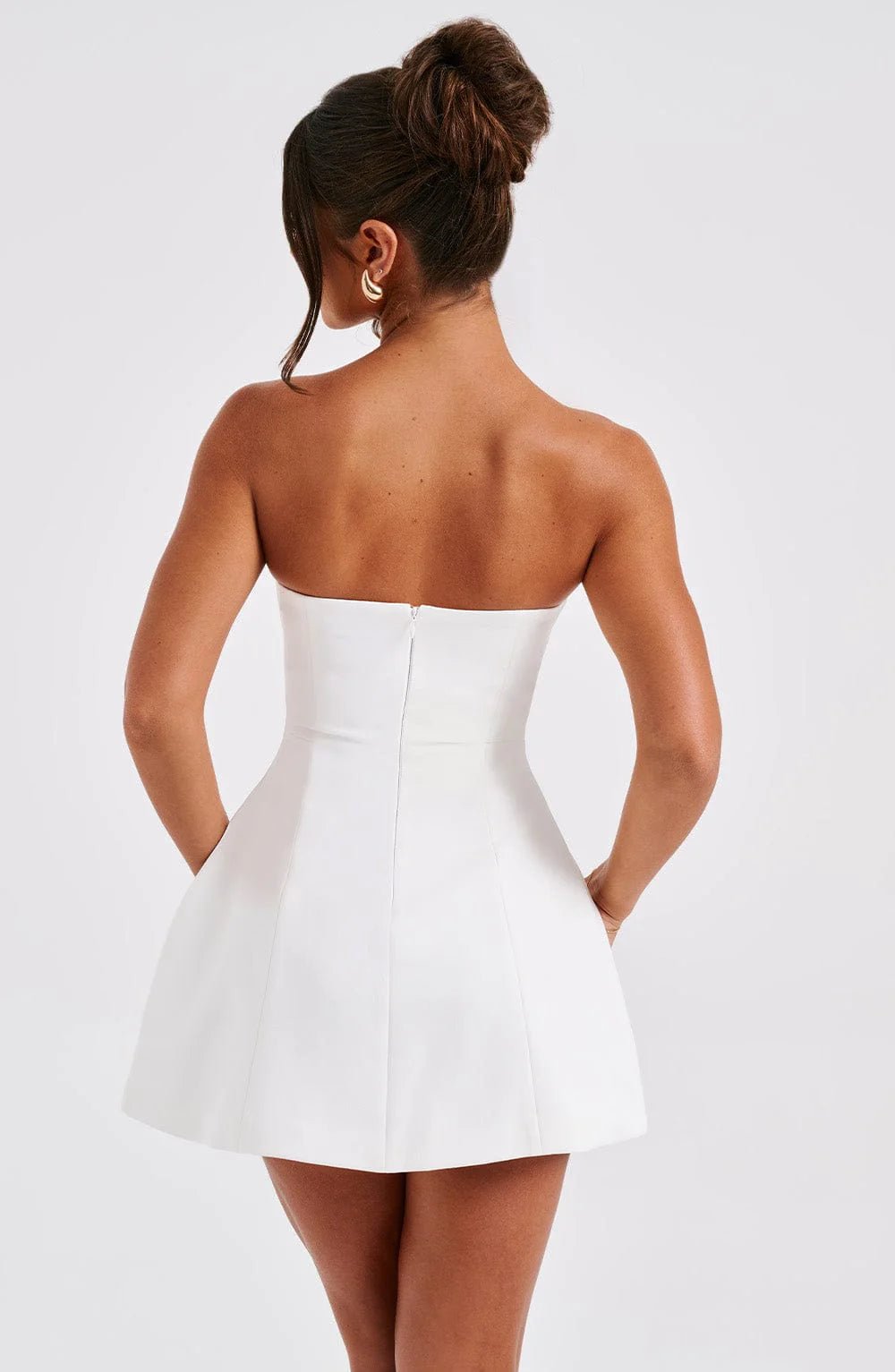 ASHA MINI DRESS - IVORY - Cinderella