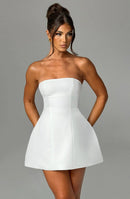 ASHA MINI DRESS - IVORY - Cinderella