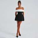 Camille Off - Shoulder Bow Back Dress - Cinderella