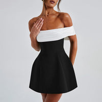 Camille Off - Shoulder Bow Back Dress - Cinderella
