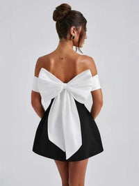 Camille Off - Shoulder Bow Back Dress - Cinderella