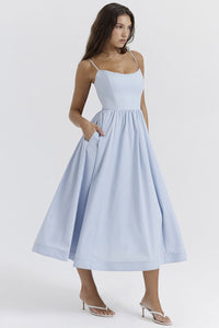 Courtney Corset Sunderess - Soft Blue - Cinderella