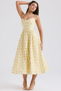 Courtney Corset Sundress - Floral Print - Cinderella