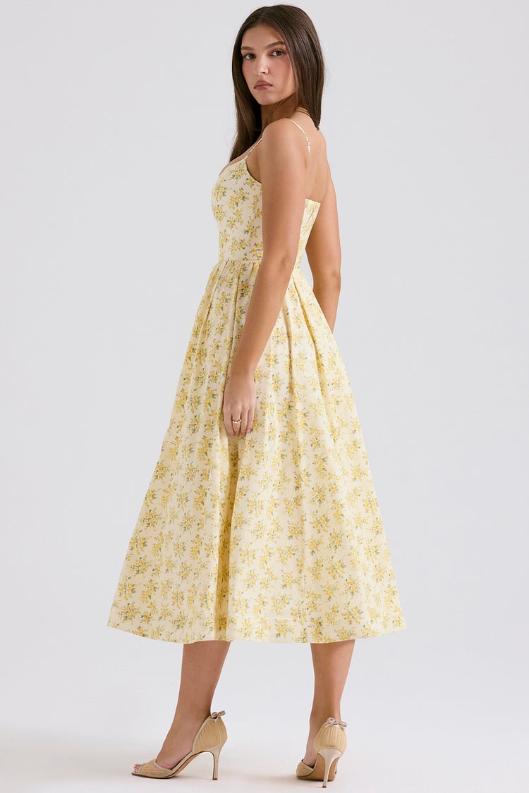 Courtney Corset Sundress - Floral Print - Cinderella
