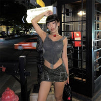 Cross Belt Vintage Mini Skirt - Cinderella