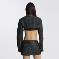 Cross Belt Vintage Mini Skirt - Cinderella