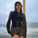 Cross Belt Vintage Mini Skirt - Cinderella