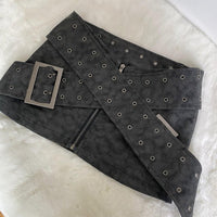 Cross Belt Vintage Mini Skirt - Cinderella