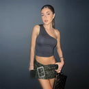 Cross Belt Vintage Mini Skirt - Cinderella