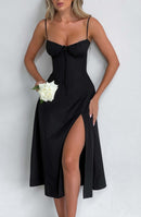 Delilah Midi Dress - Black - Cinderella