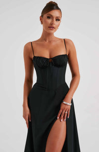 Delilah Midi Dress - Black - Cinderella