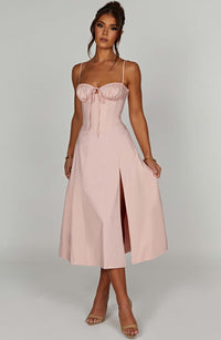 Delilah Midi Dress - Blush - Cinderella