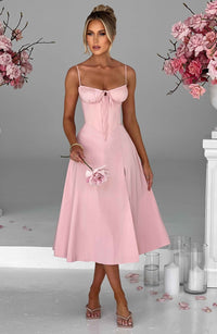 Delilah Midi Dress - Blush - Cinderella