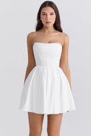 Evelina Mini Dress - Ivory - Cinderella