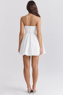 Evelina Mini Dress - Ivory - Cinderella