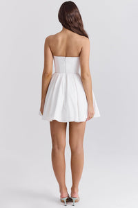 Evelina Mini Dress - Ivory - Cinderella