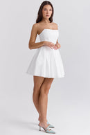 Evelina Mini Dress - Ivory - Cinderella