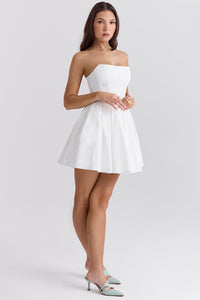 Evelina Mini Dress - Ivory - Cinderella