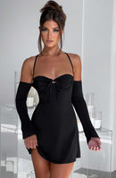 Fiona Mini Dress - Black - Cinderella